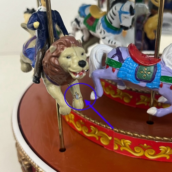 Mr. Christmas Triple Decker Carousel Music Box - Picture 7 of 16